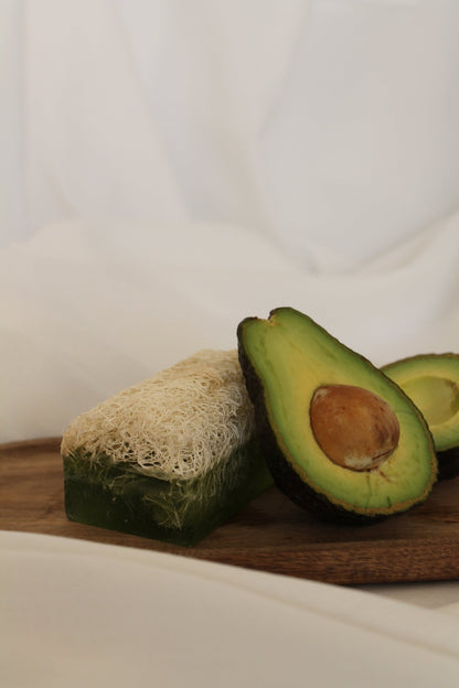 Luffa Seife mit Avocadoöl