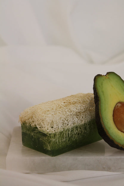 Luffa Seife mit Avocadoöl